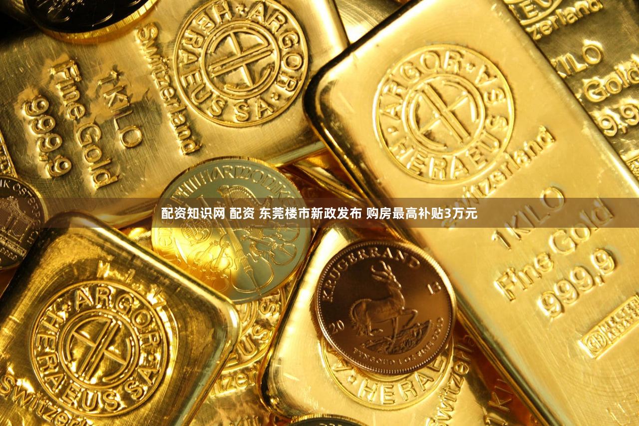 配资知识网 配资 东莞楼市新政发布 购房最高补贴3万元