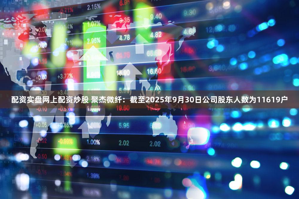 配资实盘网上配资炒股 聚杰微纤：截至2025年9月30日公司股东人数为11619户