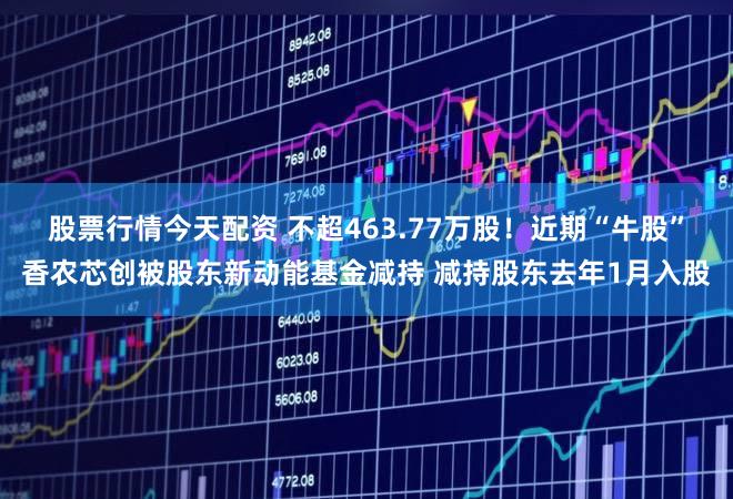 股票行情今天配资 不超463.77万股！近期“牛股”香农芯创被股东新动能基金减持 减持股东去年1月入股
