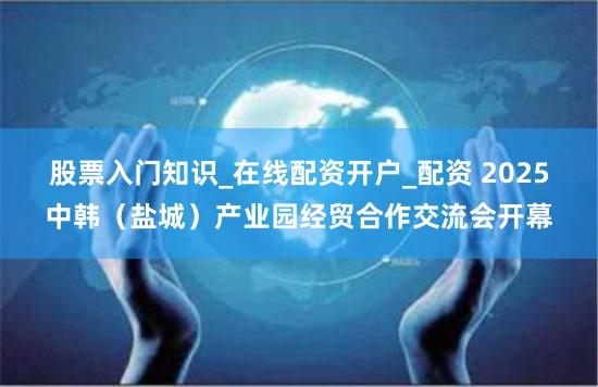 股票入门知识_在线配资开户_配资 2025中韩(盐城)产业园经贸合作交流会开幕